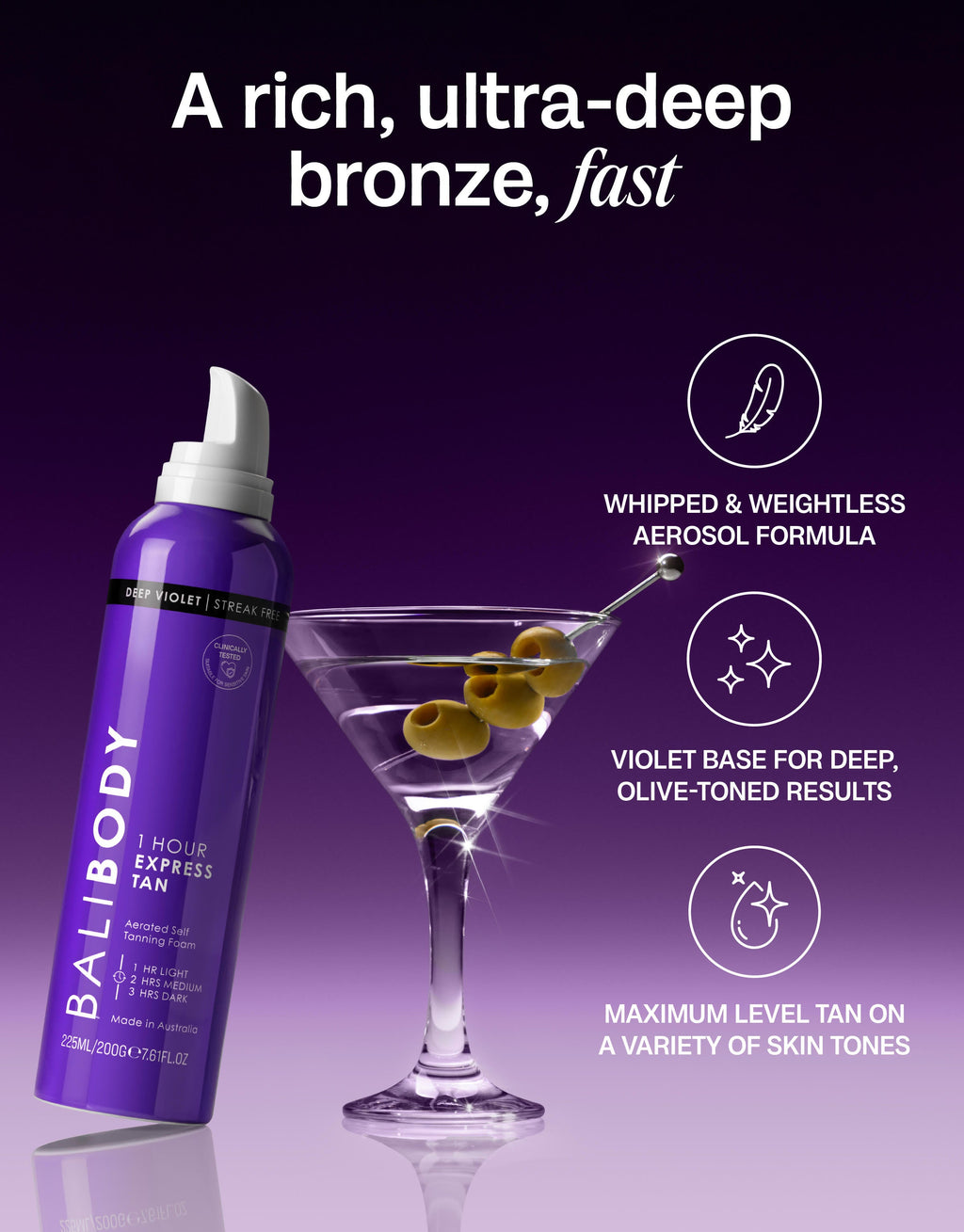 Deep Violet Express Self Tan
