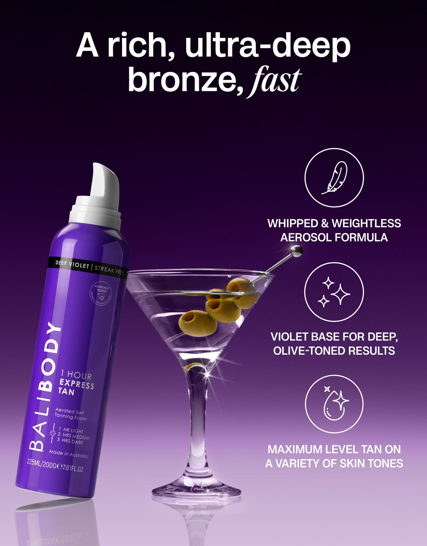 Deep Violet Express Self Tan Set