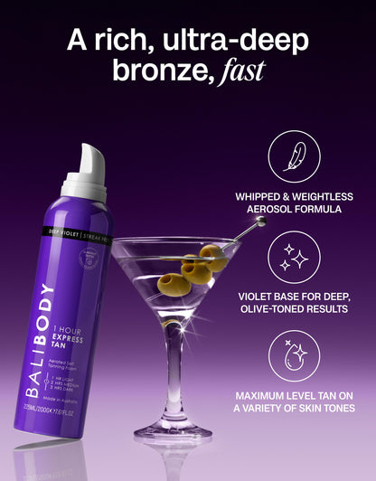Deep Violet Express Self Tan Set